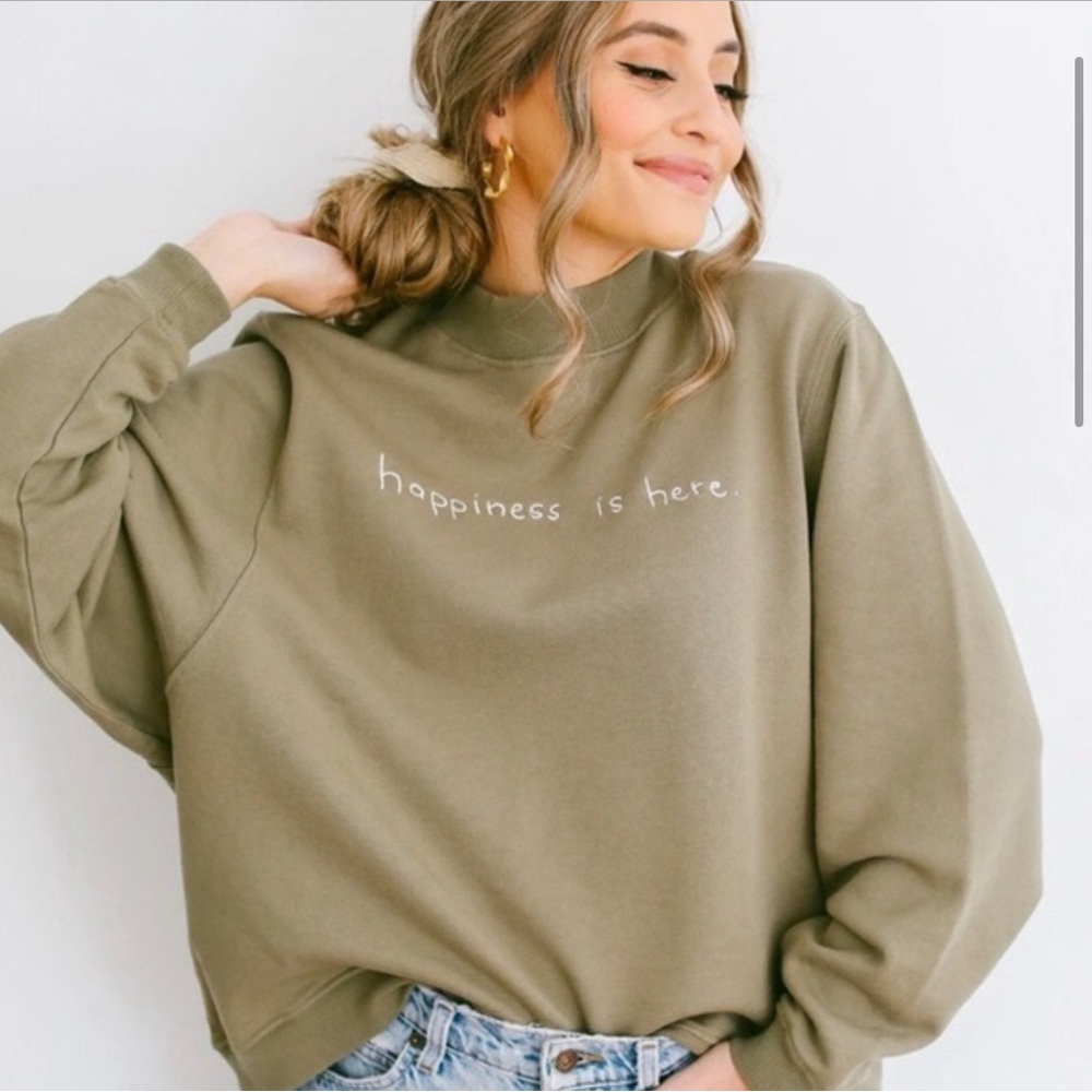 Kristin Johns “Happiness is Here” sweater